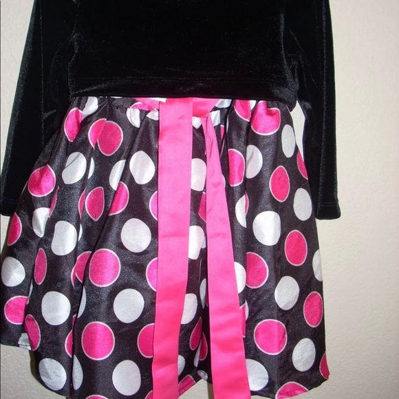 RARE TOO Age 2T Girls sleeveless Dress and Jacket BLACK & PINK NEW - Picture 8 of 8